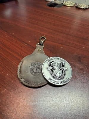 Special Forces Coin Keeper Keychain Fob